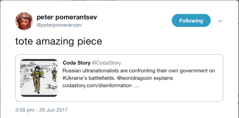 Pomerantzev tweet